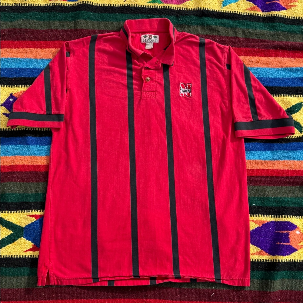 Vintage 90’s Nebraska Huskers Rugby Shirt